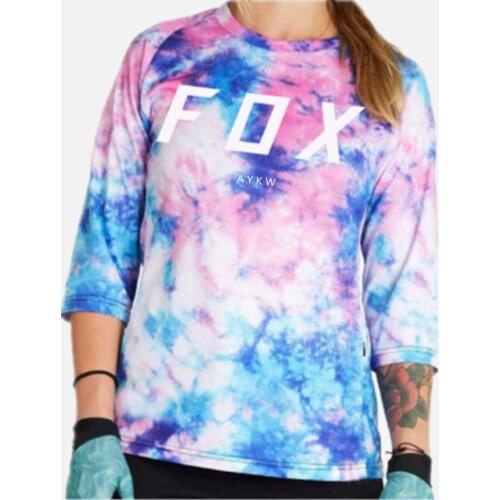 2021 Cross Country Mountain Bike Jersey WOMEN Downhill Jersey aykw Fox Mountain MTB Shirt Cross Country Jersey Ladies Sweatshirt