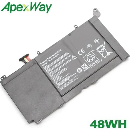 ApexWay 48WH B31N1336 laptop battery for Asus VivoBook C31-S551 S551 S551LB S551LA R553L R553LN R553LF K551LN V551L V551LA