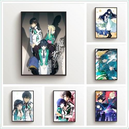 WTQ Canvas Painting Anime Posters The Irregular At Magic High School Retro Poster Decor Wall Art Picture Room Decor Home Decor