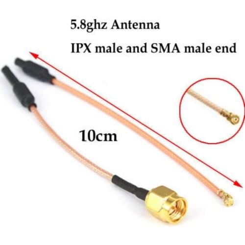 10 piece/ lot Antenna 5.8ghz 5dbi Aerial ipx Plug Connector +Antenna 5.8ghz 5dbi Aerial SMA MALE CONNECTOR