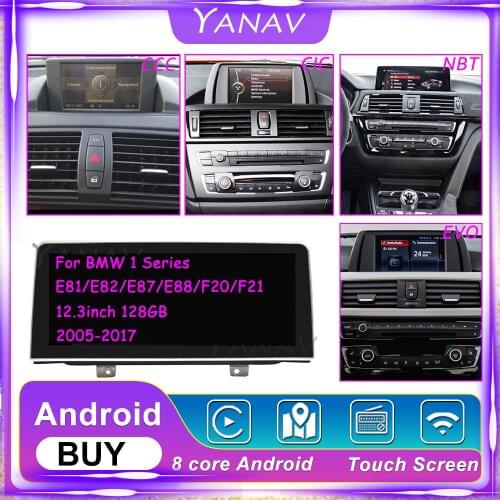 Android 10 Car DVD Radio Player for BMW 1 Series 120i E81 E82 E87 E88 CCC CIC NBT EVO Auto Stereo Multimedia VideoGPS Navigation