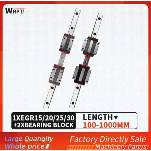 Free shipping 1PCS EGR15/20/25/30 100-1000mm+2 low slider group EGH15CA EGW15CC EGH20CA EGW20CC EGH25CA EGW25CC EGH30CA EGW30CC