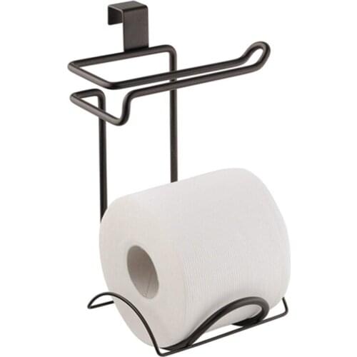 Over-The-Tank Toilet Paper Storage Dispenser Roll Paper Holder Hanging Organizer 2 Layers Tissue Towel Shelf
