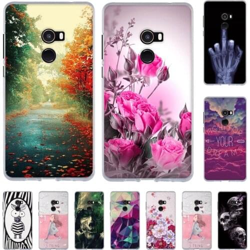 Phone Cover For Xiaomi Mi Mix 2 Mix2 / EVO Back Soft TPU Case For Xiaomi Mi mix 2 mix2 Print Painted Silicone Cases Shells Bags