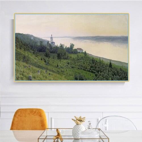 Citon Levitan Isaak Iliich《Cold Landscape, 1889》Canvas Oil Painting Artwork Poster Picture Modern Wall Decor Home Decoration