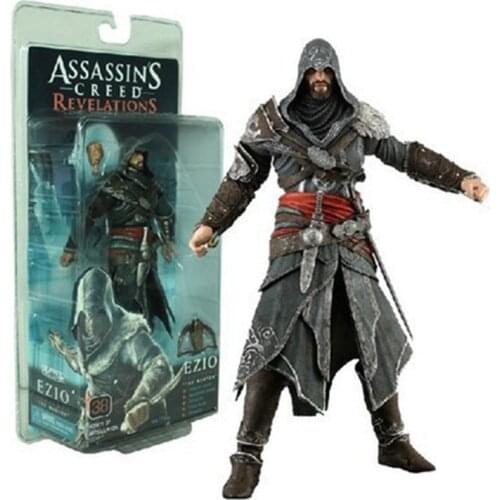 NEW NECA Action Figure Assassins Creed 3 3rd Generation Brotherhood Ezio 7 inch Movable Doll Model Toy Collection Gift