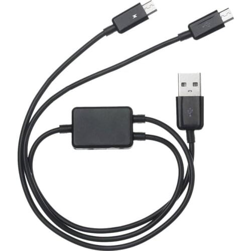 2 in 1 Combo USB to Micro USB Dual Plug Data Charger Splitter Cable For HTC Samsung Cell Phone & Tablet