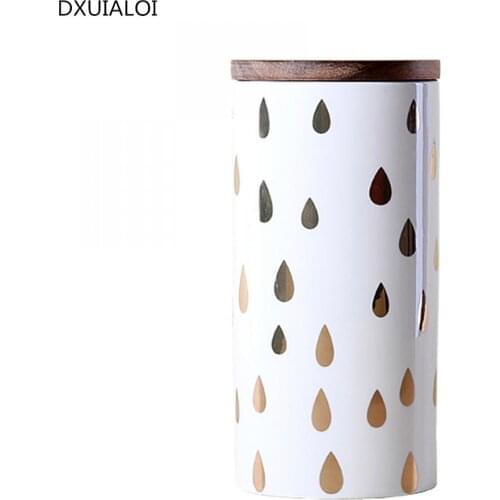 Ceramic Container Storage Bottles in Grade of Mass For Seasonal Food Spices Coffee Tea Sugar Bottles Sealed Bottles Home Decor