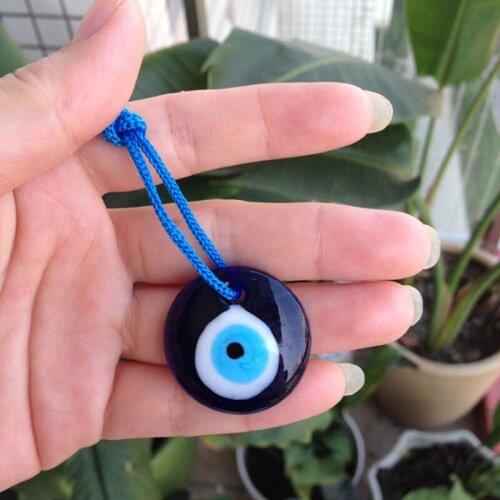 Lampwork Glass Turkish Evil Eye Charm Pendant Car Home Amulet Turkey Ornament 2019ing