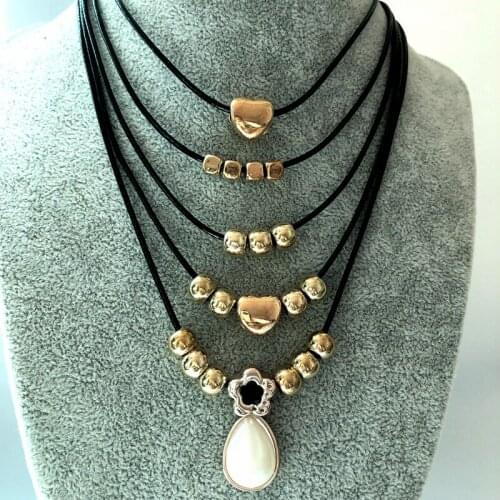 Summer Fashion Women Lady Simple Love Shape Heart Pendant Choker Chain Necklace Bib Beach Summer Necklace Jewelry