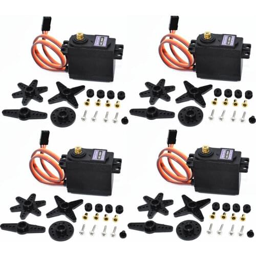 4PCS MG996 MG 996R MG996R Metal Gears Digital RC Servo Motor High Torque Helicopter Car Boat & Torque RC Car 1/8 DIY
