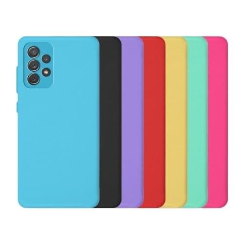 Samsung A72 soft silicone case with 3D camera-7 colors
