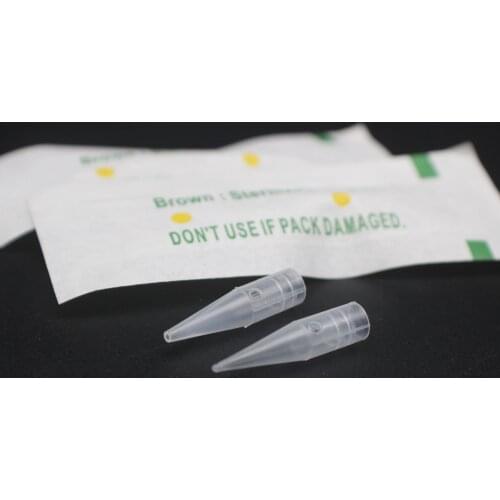 500Pcs Disposable 1RL/3RL Tattoo Needle Tips Tattoo Machine Needle Nozzle Caps For Permanent Makeup Eyebrow Lip Tattoo