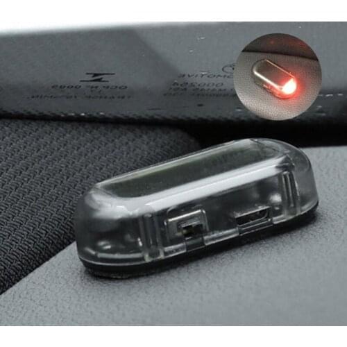 New 1PCS Universal Solar Car Alarm LED Light for Skoda Octavia Fabia Rapid Superb Yeti Roomster