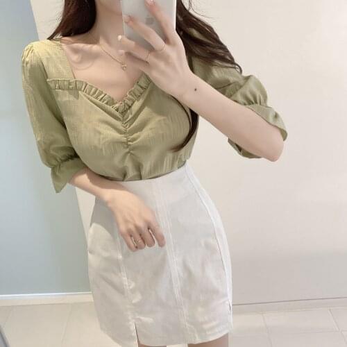 New Womens Blouses Summer Tops Femme Casual Women Shirt White Short Sleeve Cotton Girls Women Blouse Oversize Blusas Solid Loose