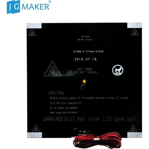 JGMAKER A3S /A5/ A5S 3D Printer Heated Bed Hot Bed with 6pin Soldering Heated Cable jgaurora