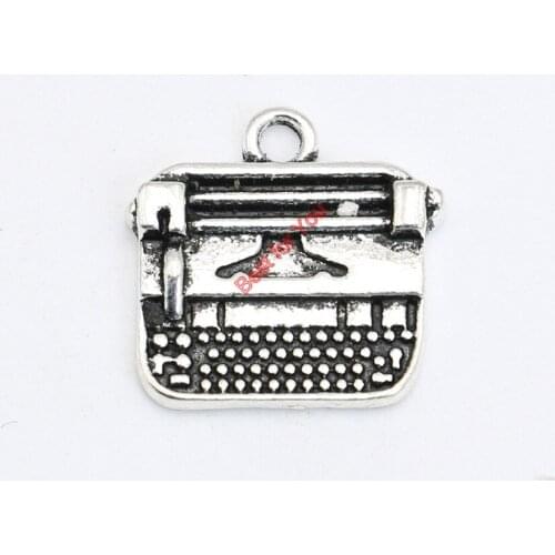 Antique Silver Plated Telegraph Charms Pendant Bracelet Necklace Jewelry Making DIY Handmade 18X18mm