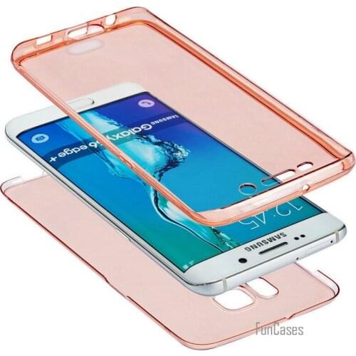 Full body Clear Case For Samsung A91 A01 A81 Galaxy A8 Plus A6 A9 2018 A750 Front TPU Soft Touch Case Huawei Y9 2019 Y7 Y6 Y5