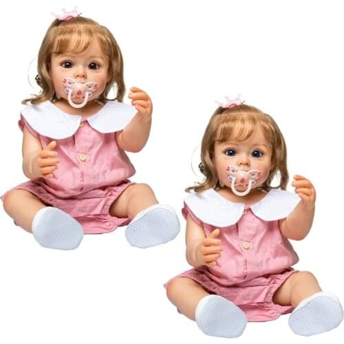 Q9QB 55CM Baby Girl Doll Action Figure Educational Toy Funny Party Supplies & Gift
