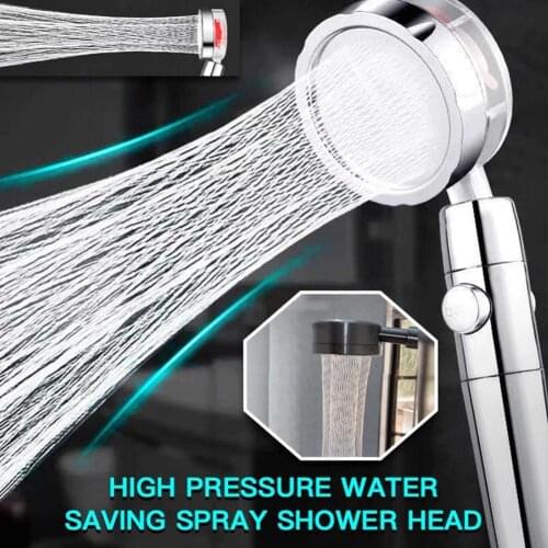 1PC High Pressure Water Saving Spray Shower Head 360 Rotated Rainfall Hand-Held Pressurized Shower Head Bathroom Accessories New