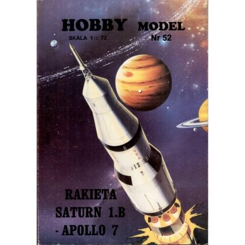 Saturn I Rocket Paper Model DIY Puzzle Manual Space 3D Origami Paper Art Toy