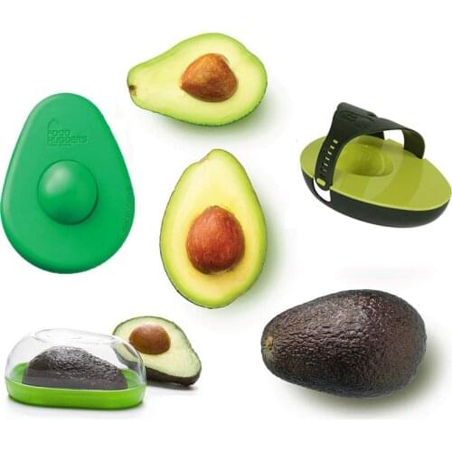 Silicone Avocado Huggers Avo Saver Boxes Avocado Keepper Storage Container Snap-On Lid Keep Avocados Fresh Kitchen Gadget Tool