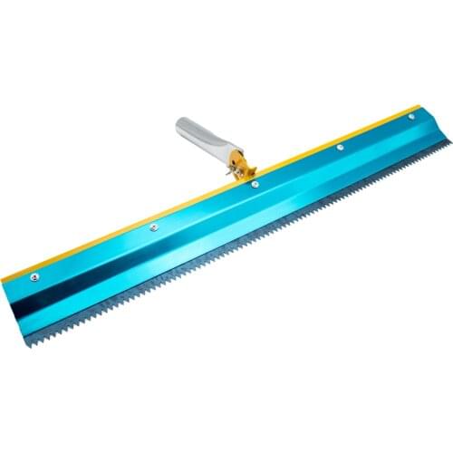 Stainless Steel Notched Squeegee Epoxy Cement Painting Coating Self Leveling Flooring Gear Rake Construction Hand Tools 3/5/8MM