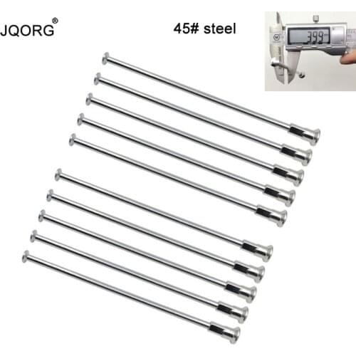 Diameter 4.0 mm Straight Pull Motorcycle Spokes Material 45# Steel Sliver and Light Blue Color Galvanization Surface Bike Spokes