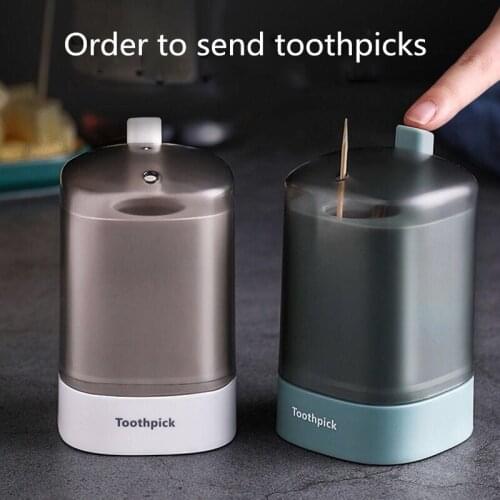 Free shipping,Toothpick Tube Press Type Automatic Toothpick Can Household Hotel Furnishings Toothpick Dustproof Anti-Fouling Box