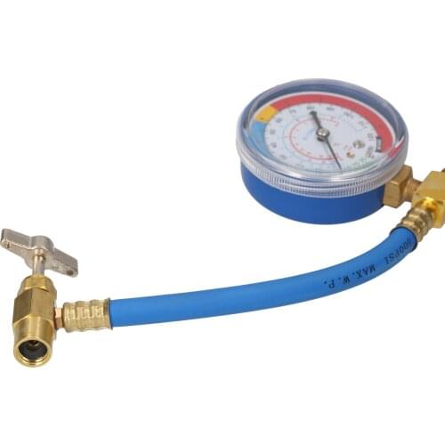 AC U Charge Hose with Gauge Car Refrigerant R134a Recharge Tool Kit Auto Air Conditioner Charging Hose