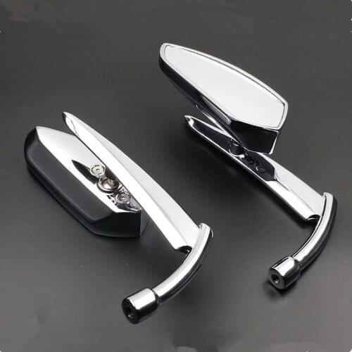 Custom Universal Motorcycle Rear View Mirrors For Harley Sportster 1200 Iron 883 Dyna Softail Fatboy Nightster Roadster