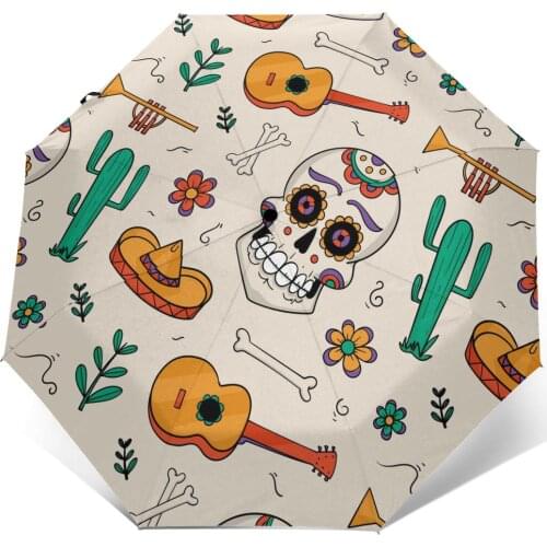 Wind Resistant Folding Automatic Umbrella Women Auto Cute Day Dead Style Windproof Umbrellas Rain For Men Parasol