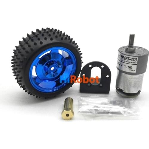 Smart car DIY spare parts, high torque DC motor,85mm Plastic wheel/Tyre, coupling,motor bracket, For DIY tank Car,Robot