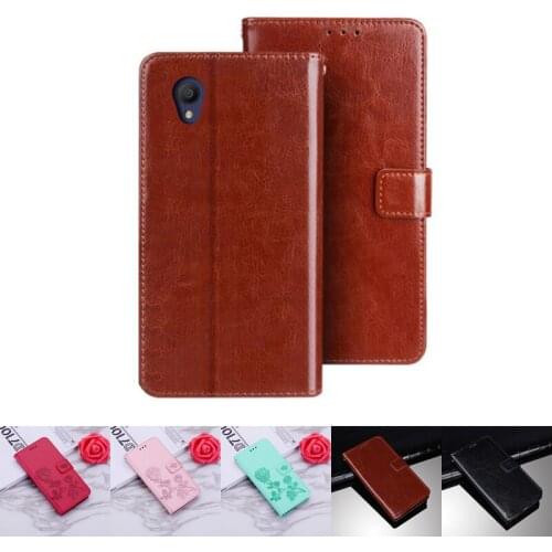 Alcatel 1 2019 Case Protection Stand Style PU Leather Flip Silicone Back Cover For Alcatel 1 2019 Mobile Phone Wallet Capa 5.0"