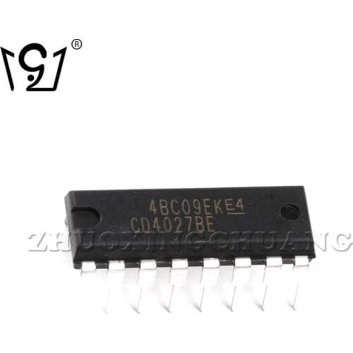 10PCS CD4027BE DIP-16 Dual J-K master-slave flip-flop chip