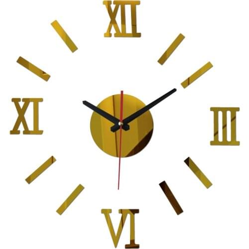 2019 new limited time-limited 3d clocks Quartz Acrylic wall clock mirror fairy sticker kids decor watch free Needle shipping