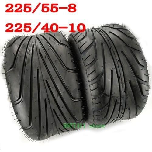 225/55-8 Tire 225/40-10 Tyre 18x9.50-8 Front or Rear 8inch 10inch 6PR Electric Scooter Vacuum Tires For Harley Chinese Bike