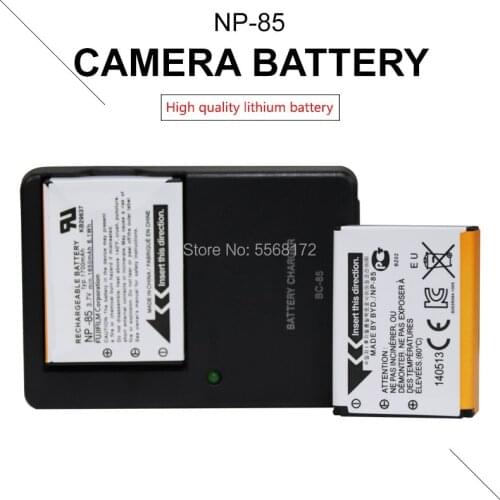 2PCS 3.7V 1700mAh NP-85 NP 85 NP85 Digital Camera Battery + 1PCS BC-85 Charger for FUJIFILM NP170 SL240 SL245 SL300 SL305 CB170