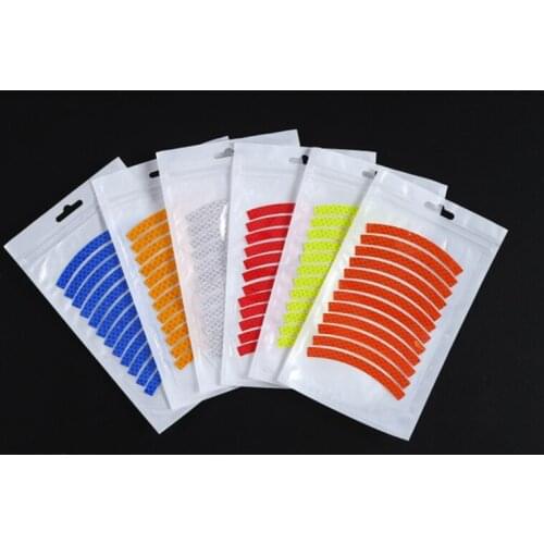 Car bicycle tire wheel eyebrow Night Safty Warning Reflector stickers Children balance scooter decoration Protect film car stuff