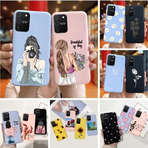 Case For Samsung Galaxy S10 Lite Phone Cases Pretty Girl Flower Silicone Soft Back Cover For Samsung S10 Lite 2020 Funda Shell