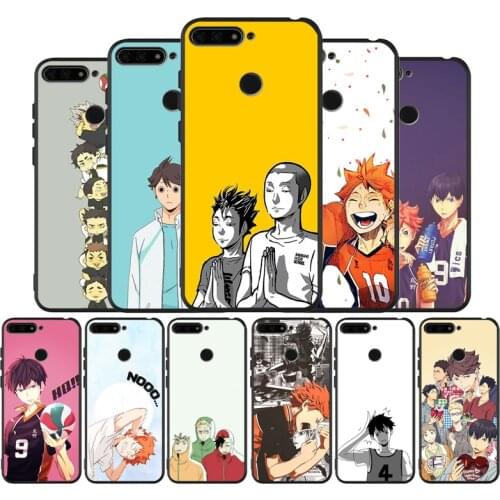 Volleyball Anime Haikyuu black Silicone Phone Case For Huawei honor 30 20 Pro 8 8X 9 10 20 Lite Mate 10 20 30 Lite Pro cover