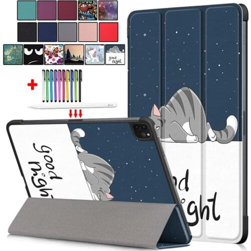 Cute Unicorn Cat Tablet For Funda IPad Pro 11 Case 2021 2020 Tri-Fold Caqa For IPad Pro Cover 11 inch 1st 2nd 3rd Generation