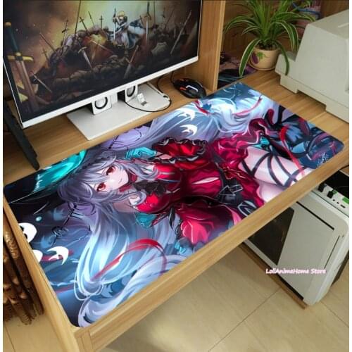 Game Arknights Skadi the Corrupting Heart Mouse Pad Thicken Laptop Gaming Mice Mat Anti-Slip Desk Keyboard Mat Playmat Cosplay