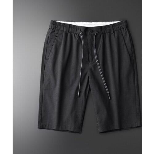 Classic Summer Men Shorts Luxury Yarn Dyed Casual Man Shorts Plus Size 4xl Hight Quality Casual Sport Slim Fit Mens Shorts