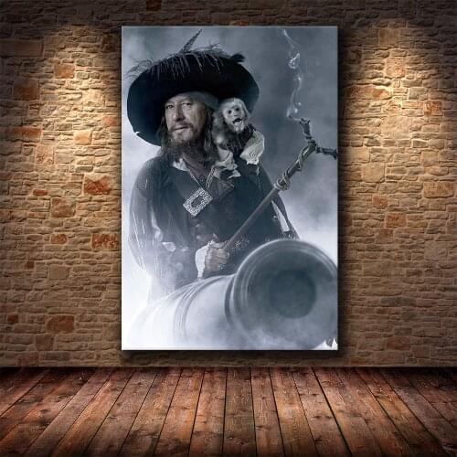 Classic Epic Movie Pirates of the Caribbean Canvas Painting Oil Painting HD Print Living Room Bedroom Decoration Painting
