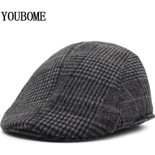YOUBOME Fashion Berets Hat Men Casquette Winter Hats for Men Male Peaked Visors Gorras Homme Masculino Brand New Beret Caps 2018