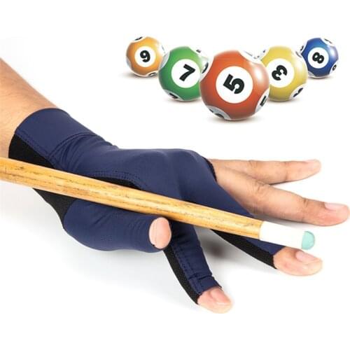 New 1pcs Three Fingered Billiard Gloves Pool Snooker Glove For Men Women Fits Both Left And Right Hand Billiard Accessories 2021