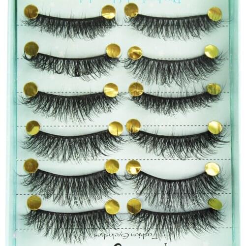 NEW 10Pairs 3D Mink Hair False Eyelashes Criss-cross Fluffy Eyelashes Extension Natural Long Eye Makeup Eylash Extension Tool