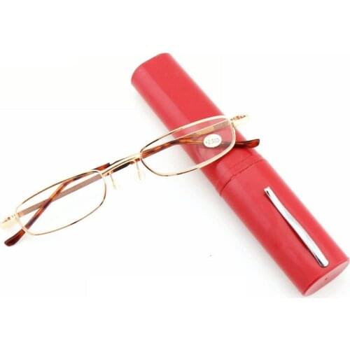 2020 Reading Glasses Pen Tube Case Portable Presbyopic Unisex Glasses Spring Hinge Eyeglasses Vision Care gafas de lectura mujer