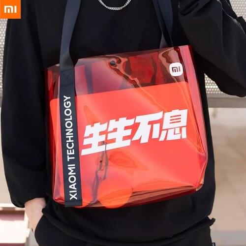 Original Xiaomi Mijia Endless Jelly Shoulder Bag Red Large capacity, wide shoulder strap